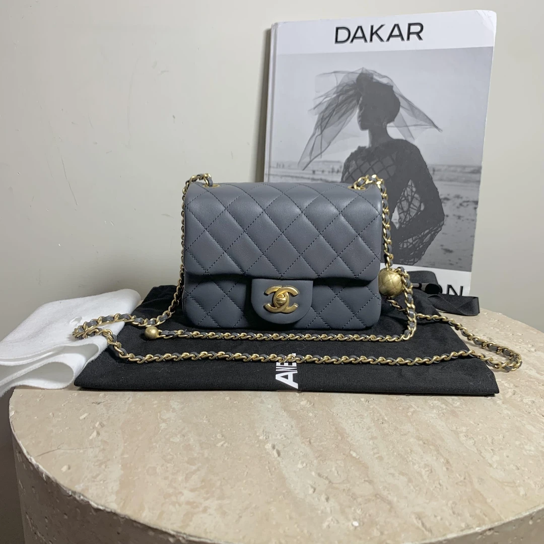 99新 Chanel/香奈儿 壹臻/23K深灰色金球方胖子 / 56568142