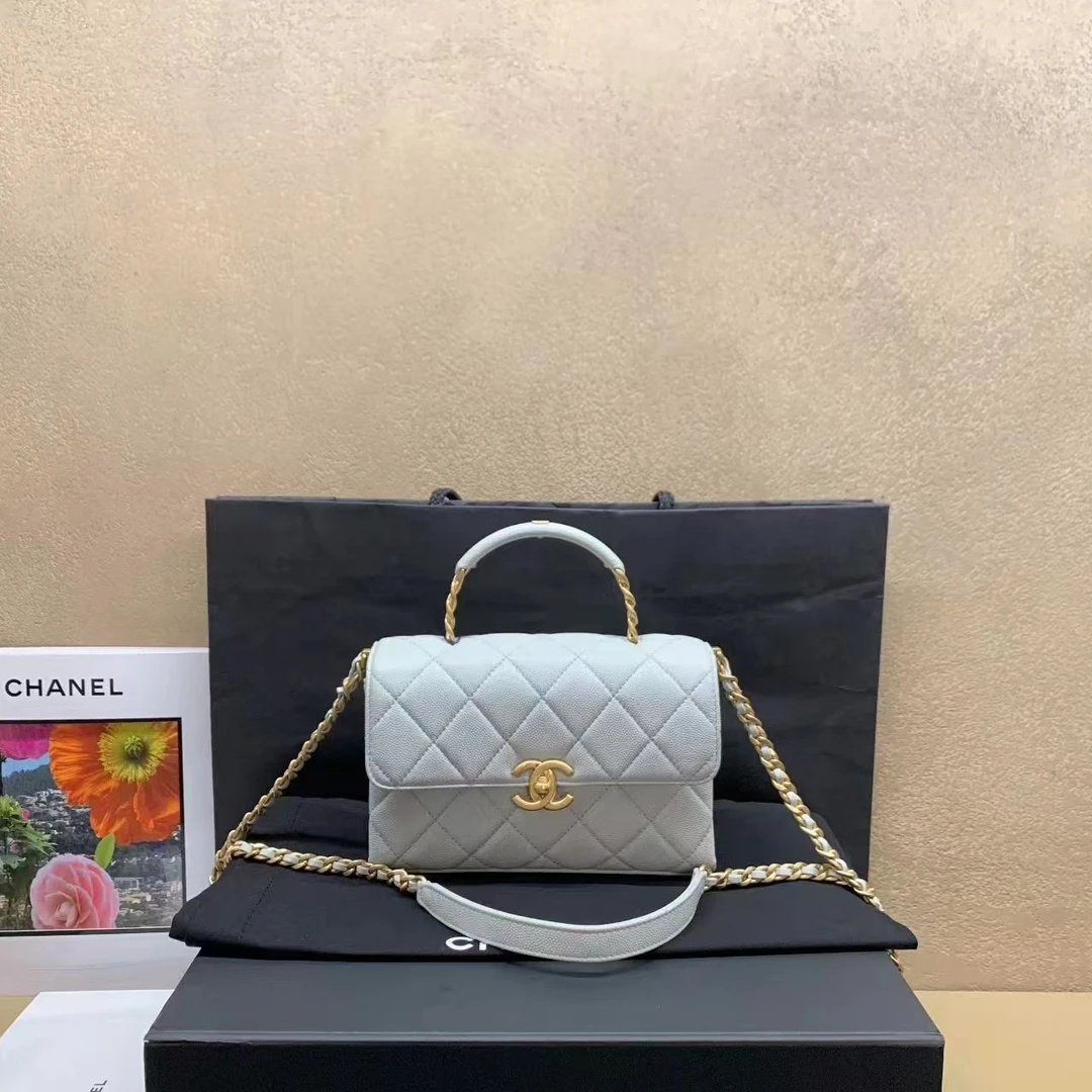 99新 Chanel/香奈儿 壹臻/99新23S蓝灰色CarryMe Mini 65749531