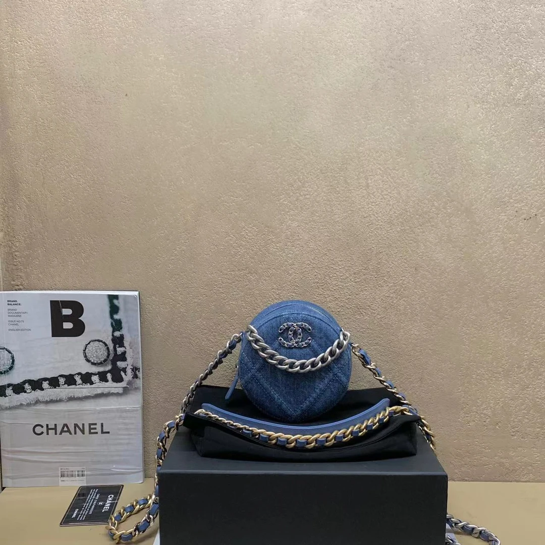 95新  壹臻中古/Chanel 22P丹宁小圆饼 31开 30246987