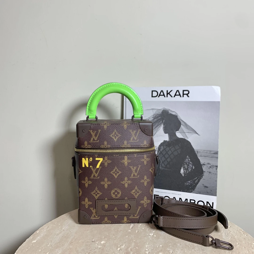 95新 LouisVuitton/路易威登 壹臻/老花n7盒子包 34783077