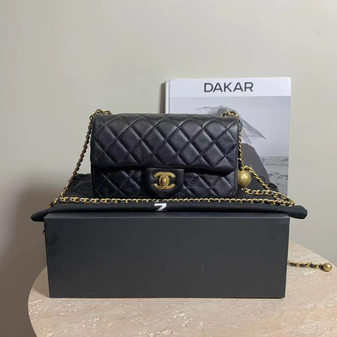 95新 Chanel/香奈儿 壹臻/22C黑金 金球大mini 68718961