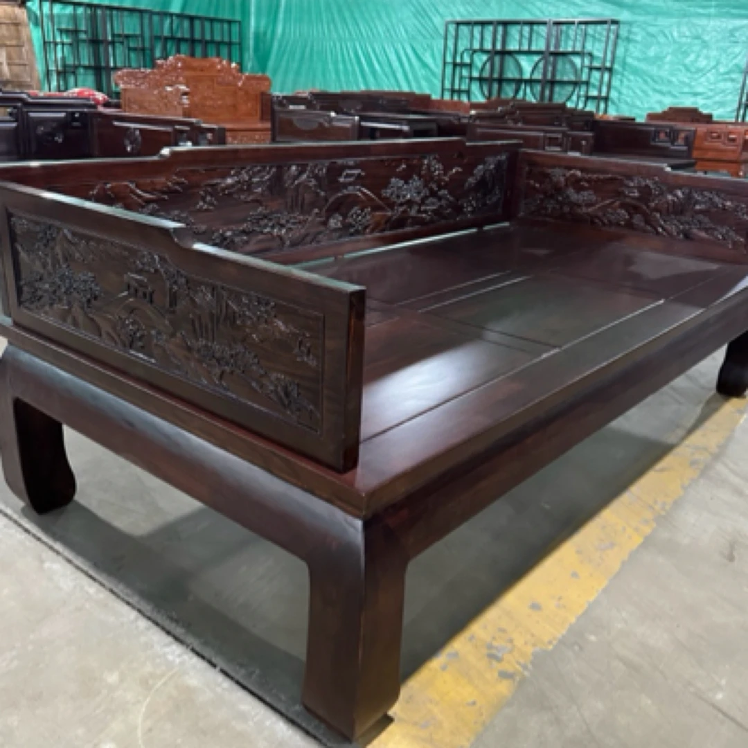 山水罗汉床榆木经典款2米✖️1米