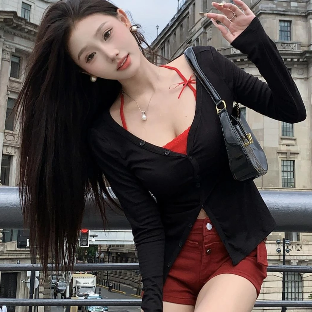 六六超爱！纯欲风甜辣两件套