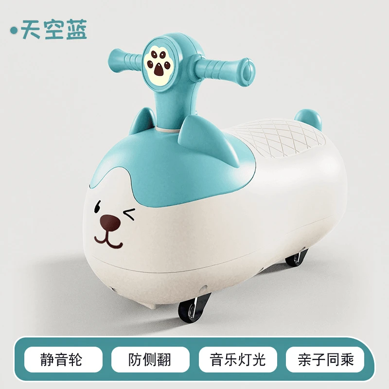 儿童扭扭车小猫男女宝宝生日礼物