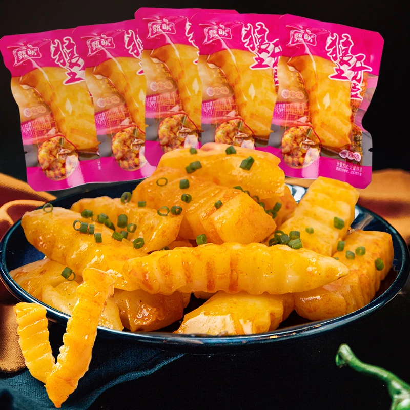 【9.9元/40包】川渝香辣狼牙土豆独立包装开袋即食休闲追剧小零食
