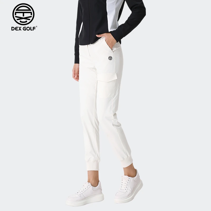 DEXGOLF高尔夫女士长裤新款4065束脚工装长裤户外运动保暖百搭