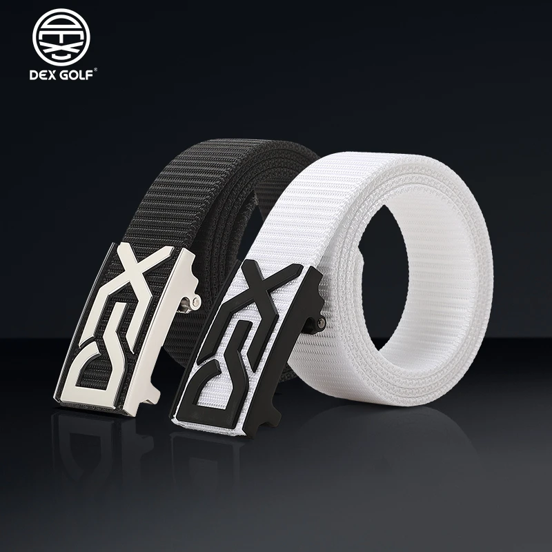DEXGOLF高尔夫腰带轻便时尚编织自动扣皮带休闲裤带简约男女同款