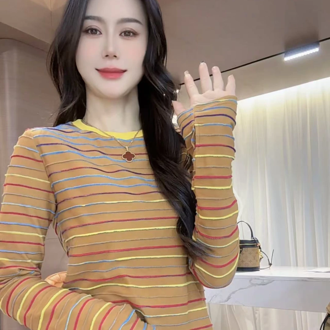 PINSHANGXIBAO/品尚喜宝 上衣时尚宽松网红百搭简约显瘦T恤 7188