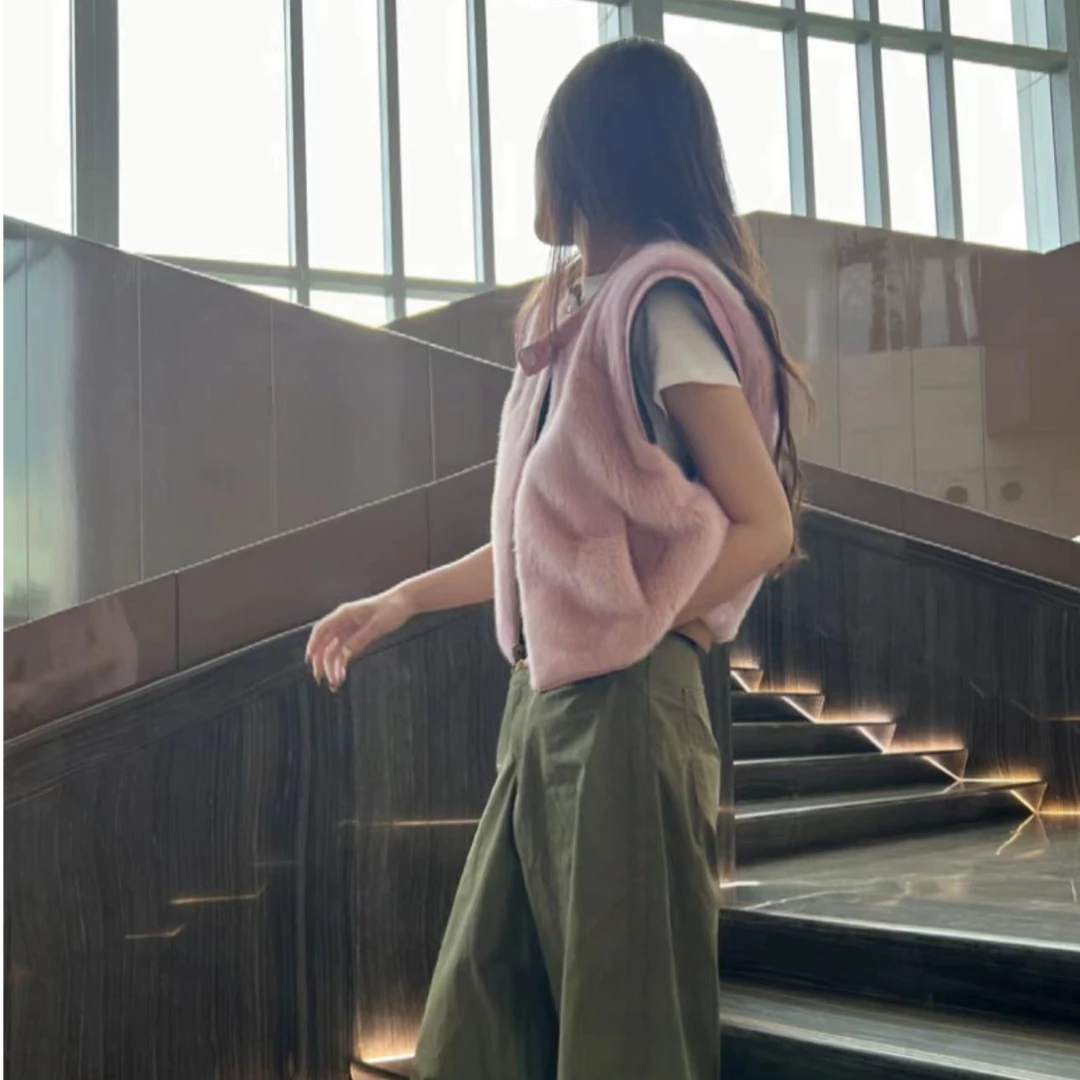 PINSHANGXIBAO/品尚喜宝上衣宽松百搭水貂绵羊皮双面穿外套88-153