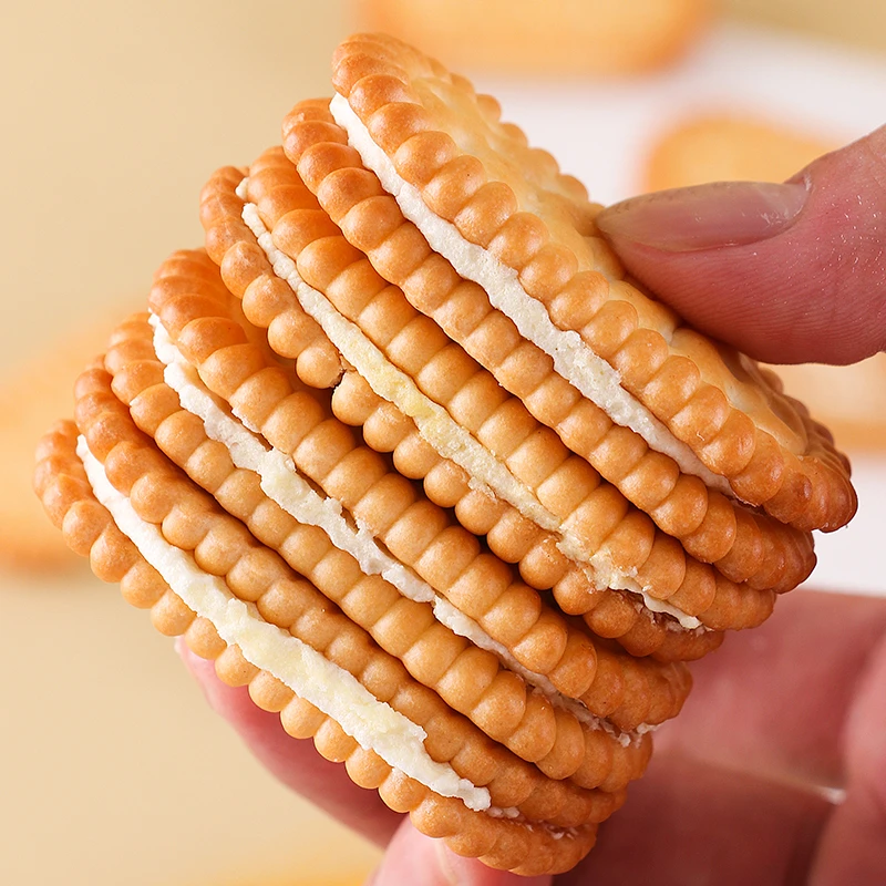 【童年味道】榴莲味香蕉味夹心饼干儿时怀旧小零食早餐解馋网红零食