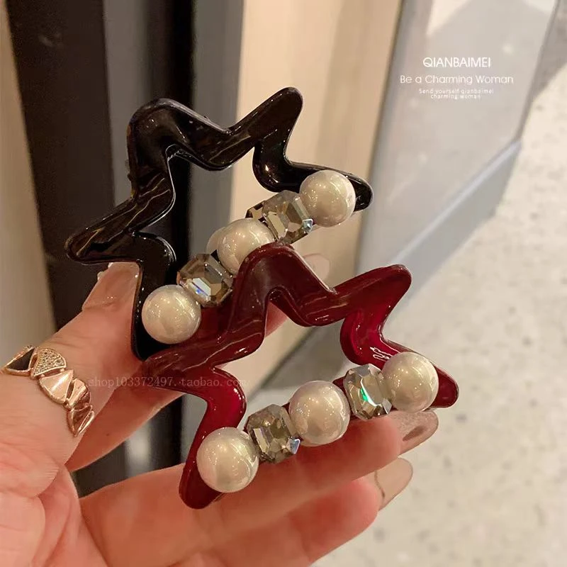 发夹中号抓夹气质夹子头饰发饰ins鲨鱼夹