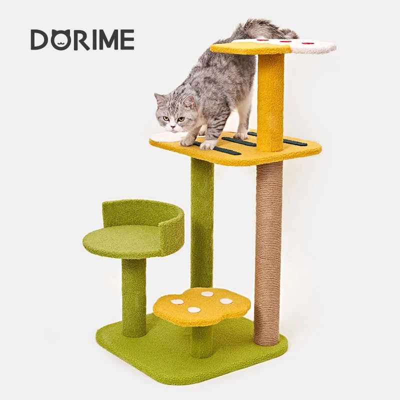 万人看过猫爬架猫窝一体大型小户型多层剑麻猫树玩具猫咪用品