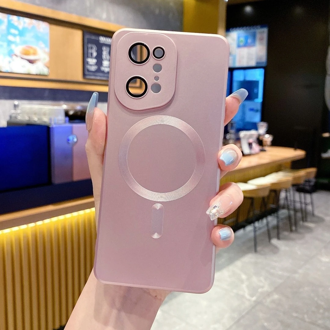 高级感磁吸OPPO FindX5Pro手机壳磨砂FindX5自带镜头膜软壳防摔壳