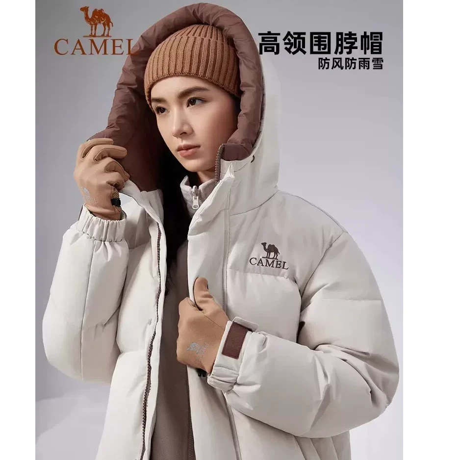 骆驼羽绒服品牌户外冬季外套男女士面包服保暖雪乡出游防寒装备