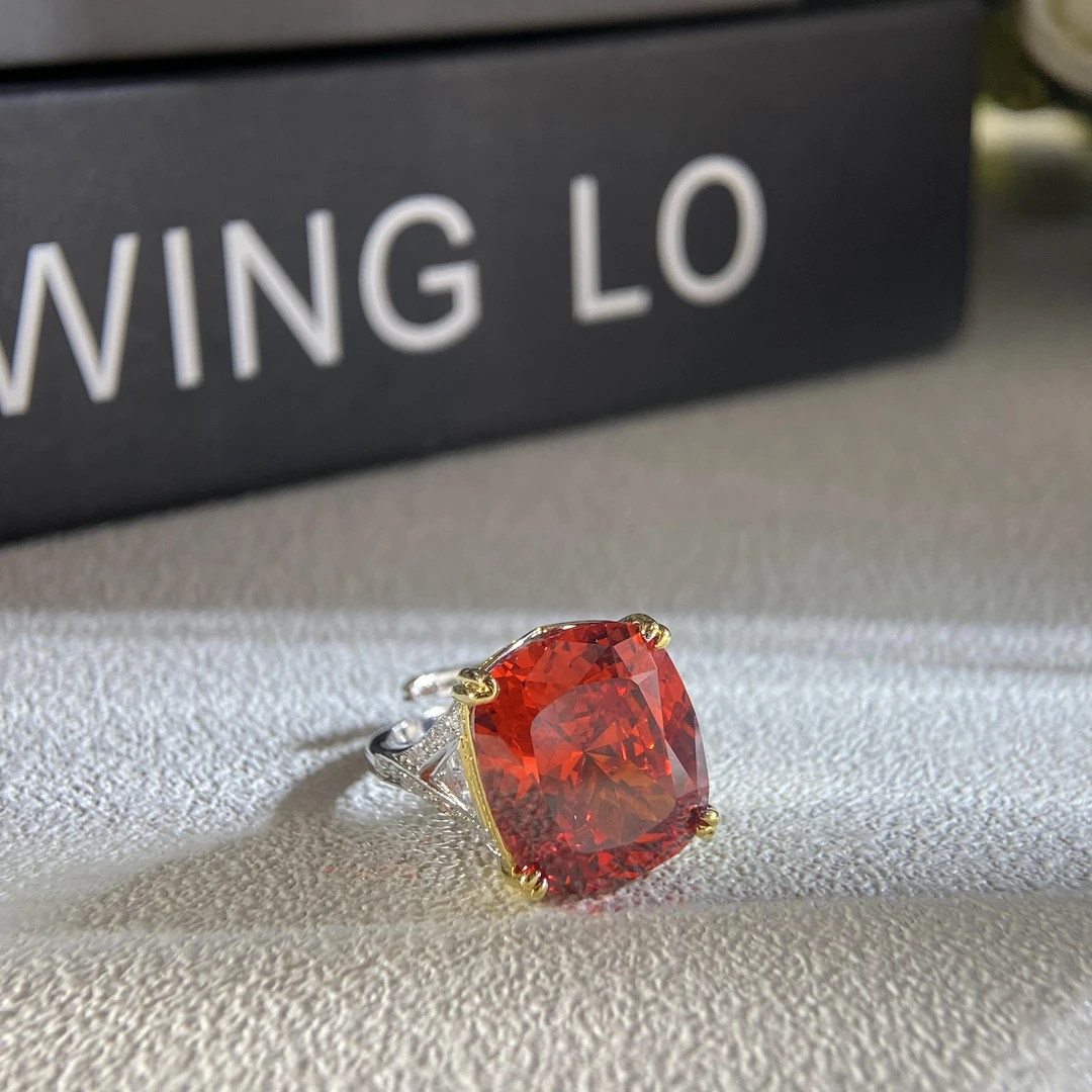 戒指 高货【橘子专属】灿然吸睛橙色戒指ZSS5762