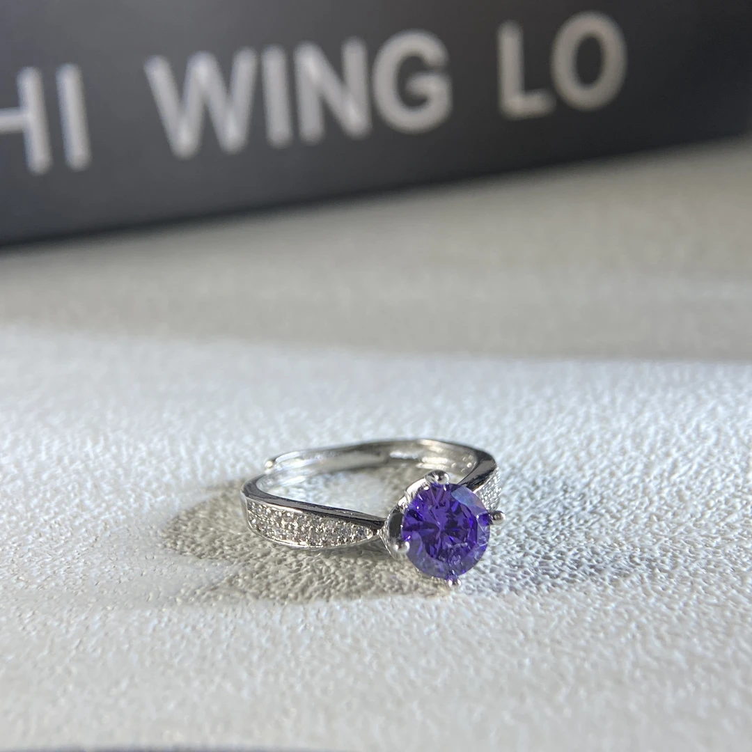 【橘子专属】时尚轻奢经典紫色戒指JH6134