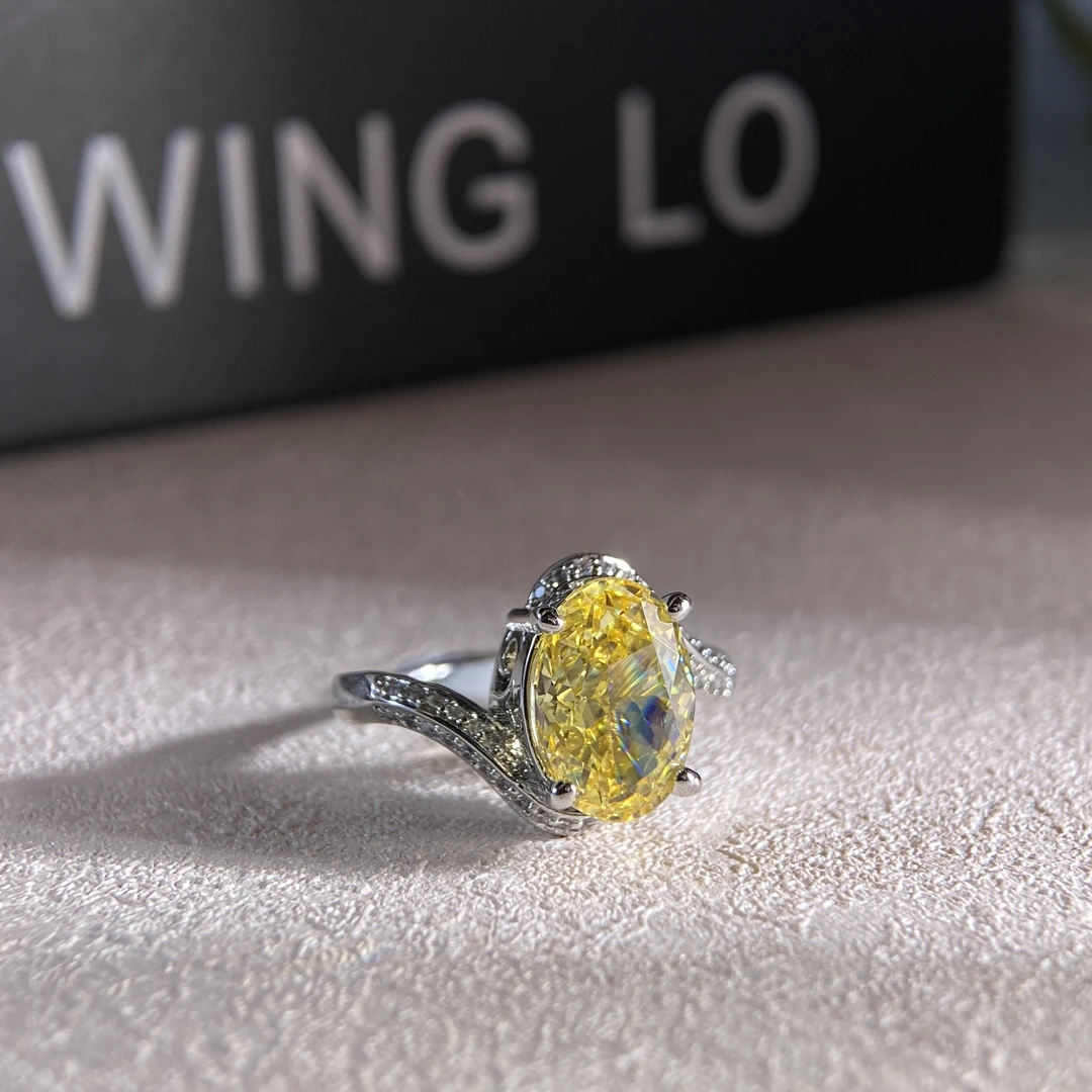 戒指 【橘子专属】熠熠生辉黄色戒指JH6534