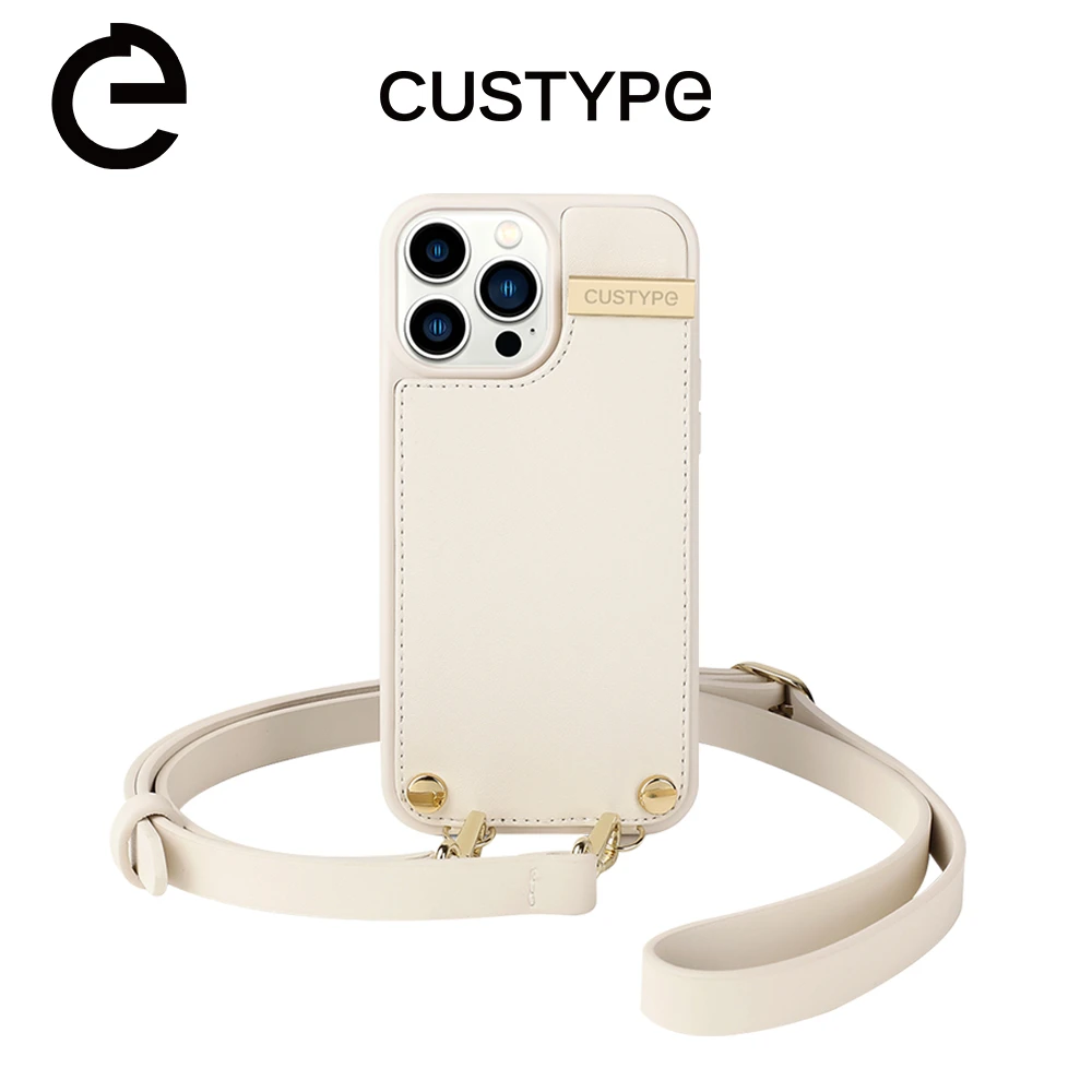 Custype高端便携折叠屏时尚适用于苹果14promax高档斜挎手机壳感