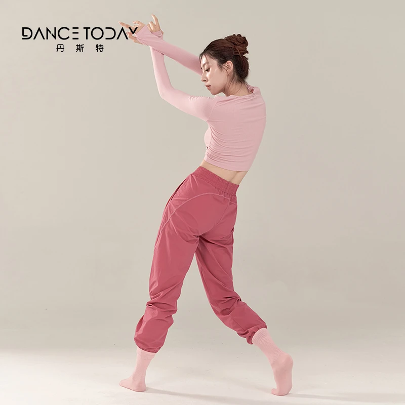 dancetoday舞蹈裤现代舞蹈服女弹力高腰锥形萝卜裤形体练功裤子