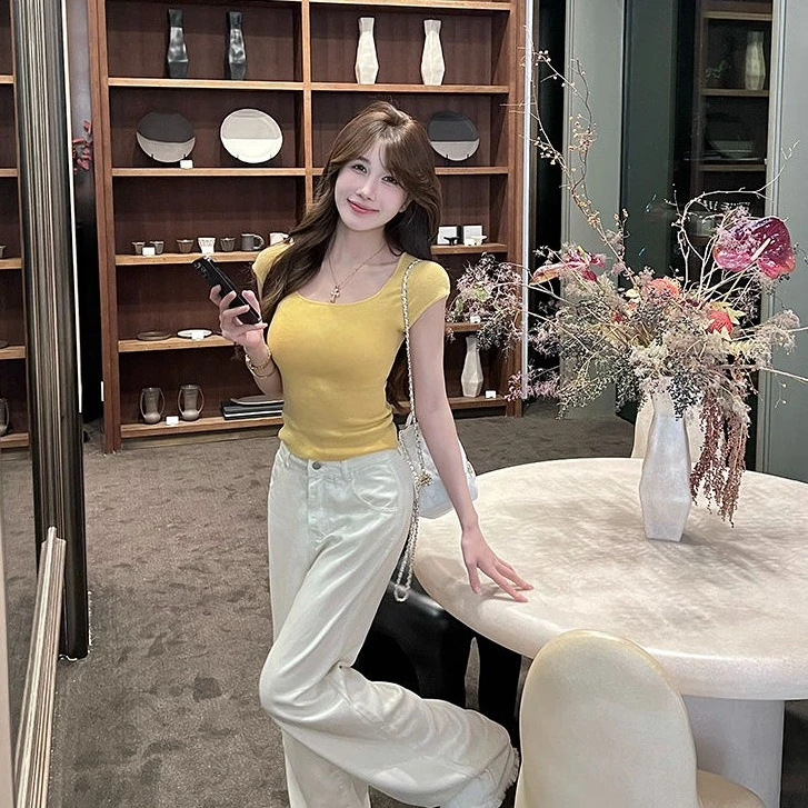 2024夏季新款ins超火背心裙女叠穿两件套修身显瘦弹力中长款百搭