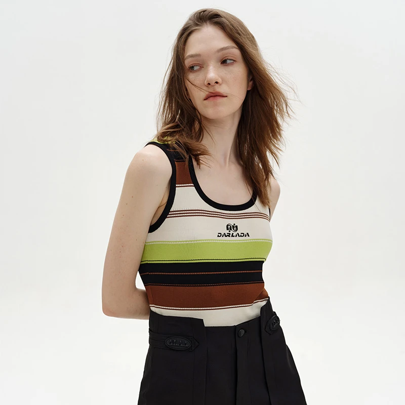 【达人专属】DI.AD 百搭工字设计感针织背心DC423258M3