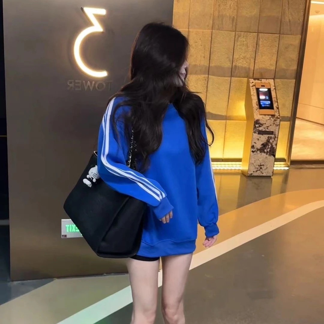 6201秋款 双杆纯色卫衣 衣长68