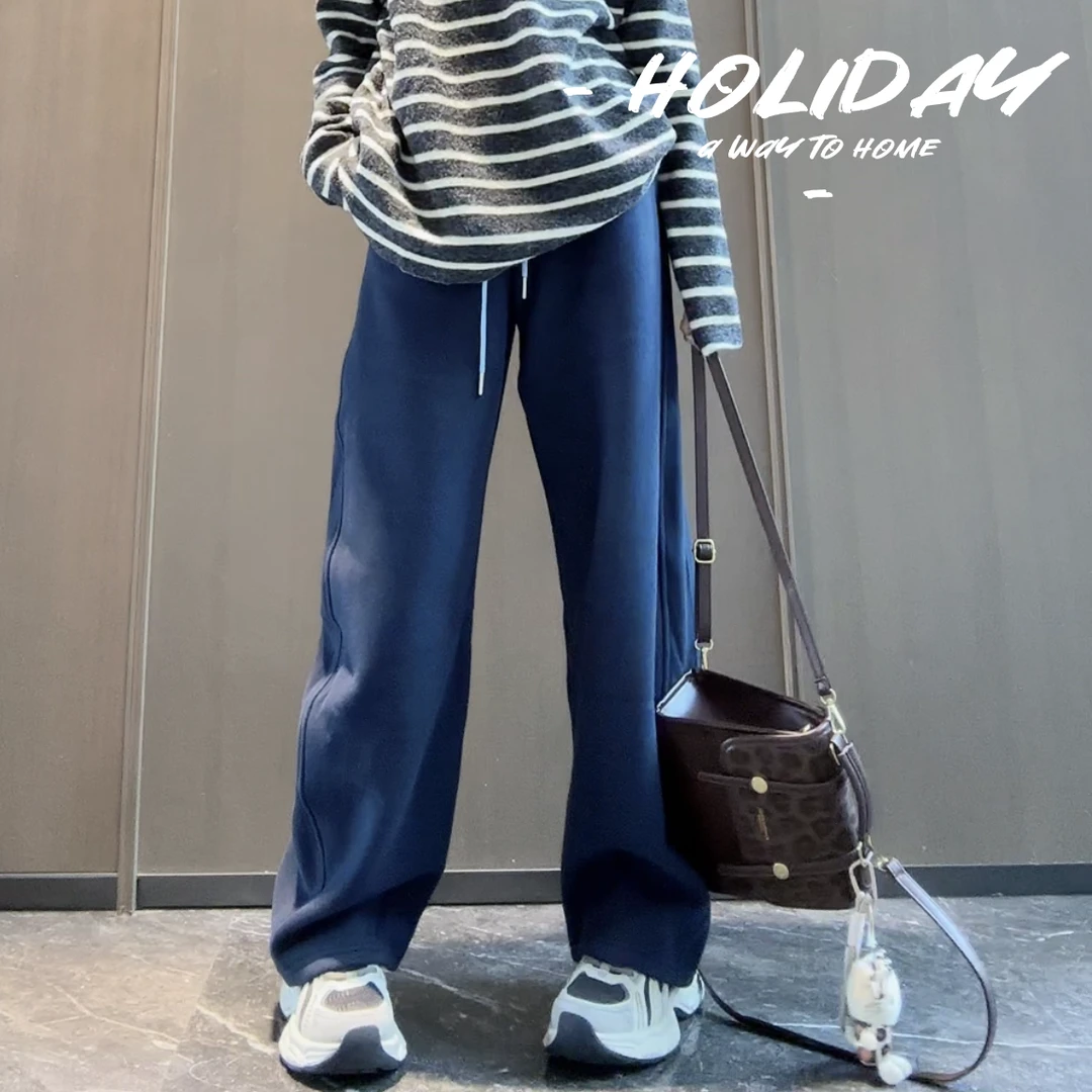 跳跳鱼童装   韩系冬款加绒加厚休闲弯刀裤潮流百搭卫裤269267