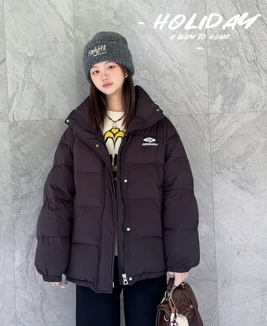 跳跳鱼童装   冬款韩系休闲轻薄保暖休闲宽松立领羽绒外套269242