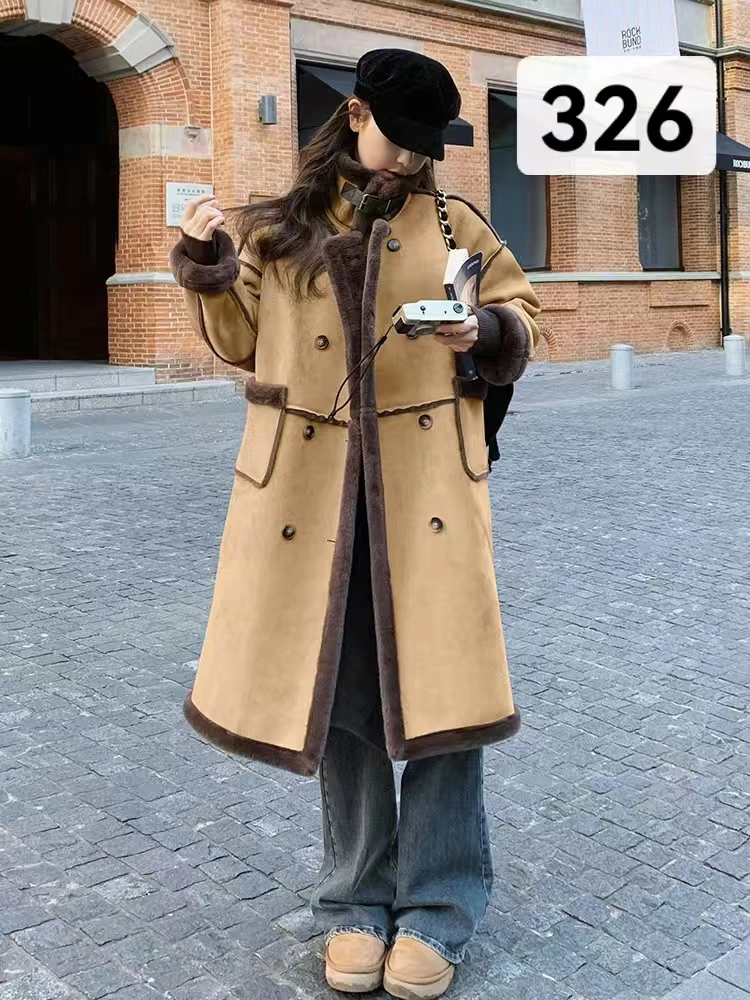 326/655 秋冬女士欧货长款气质百搭外套  F80 三楼