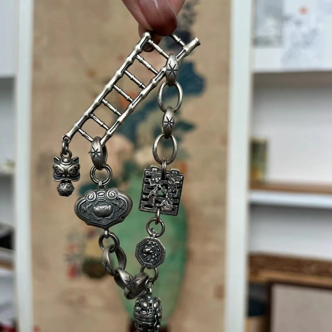 925银手链 肖肖分享 纯银925手链（步步高升）269