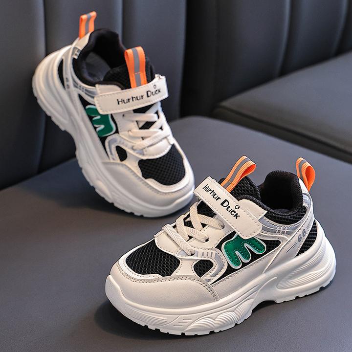 双网童鞋男童运动鞋2024秋季新款软底儿童跑步鞋网面大童轻便鞋子