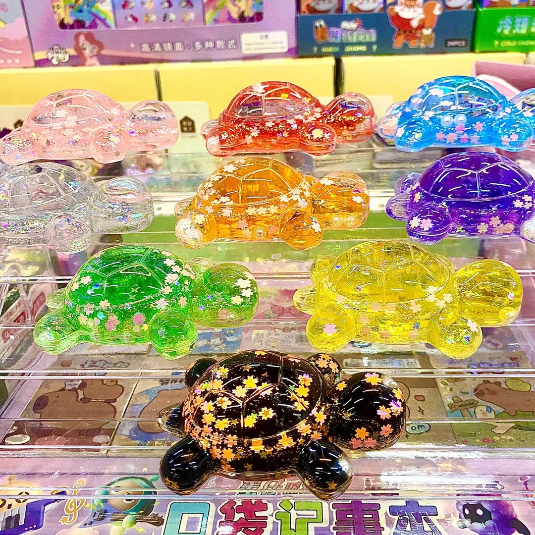流沙乌龟带夜光大号立体爆闪乌龟创意玩具