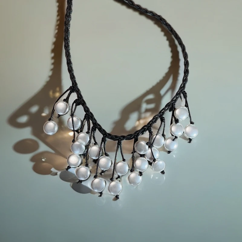 非金属仿珍珠项链 【清仓】【维多利亚密语】复古纯手工艺术项链