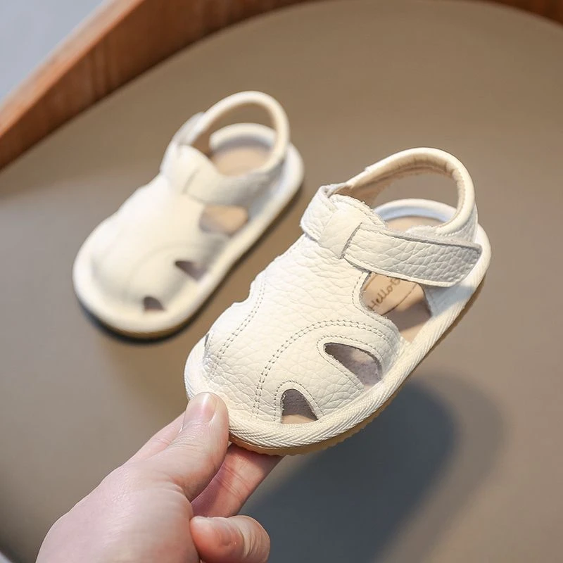 宝宝鞋子凉鞋沙滩鞋男婴儿学步鞋夏季透气女宝宝1-3岁小童小白鞋