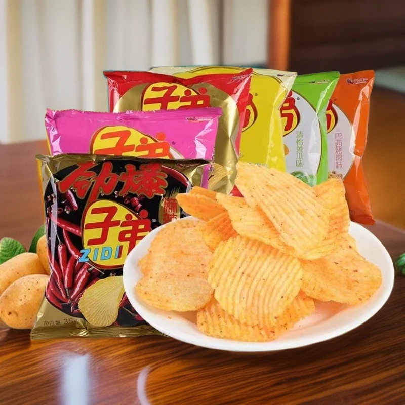 云南特产子弟薯片薯片大包超大 整箱土豆片零食麻辣营养香脆食品