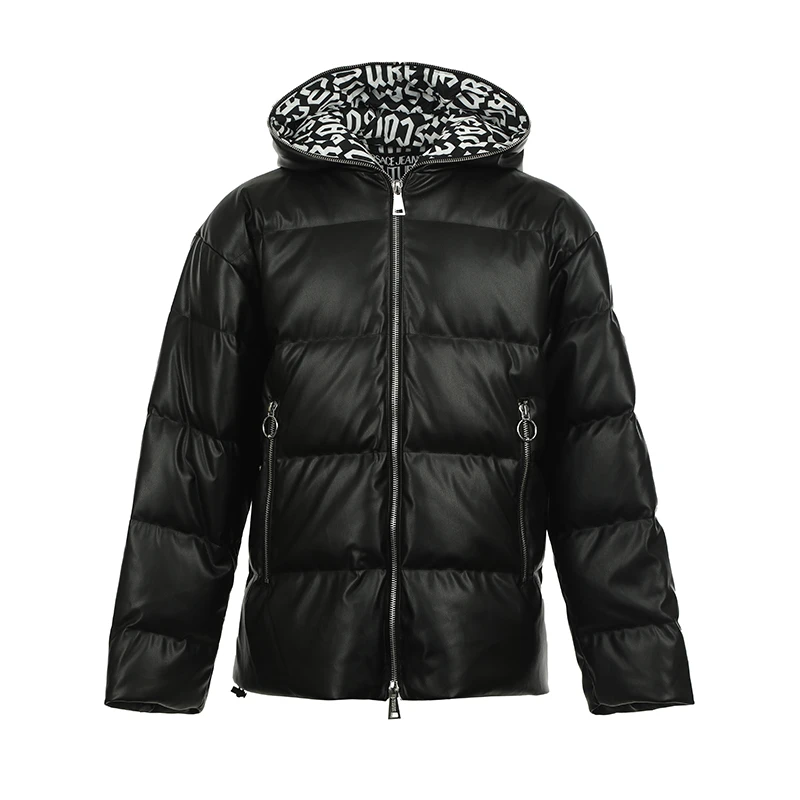 VERSACE JEANS COUTURE/范思哲男士黑色时尚羽绒服77GAU421CND04