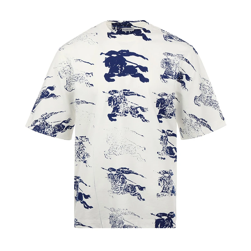 BURBERRY/博柏利男士经典LOGO印花休闲圆领短袖t恤8081369