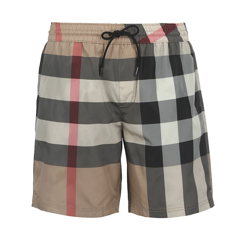 BURBERRY/博柏利男士经典格纹松紧腰休闲短裤8017294