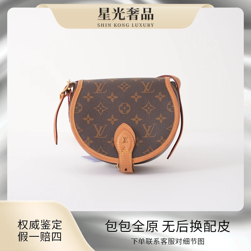 99新 LouisVuitton/路易威登 老花小猪马鞍单肩时尚老花包斜跨