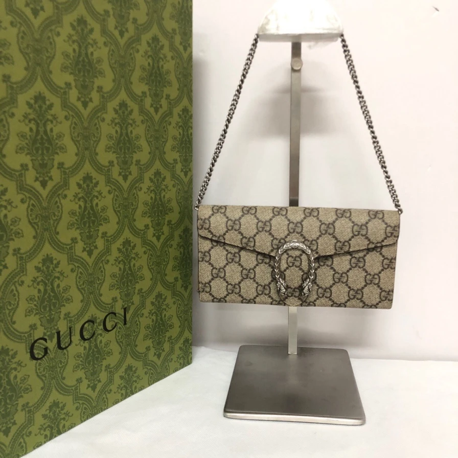 99新 GUCCI/古驰 古驰酒神老花woc腋下包