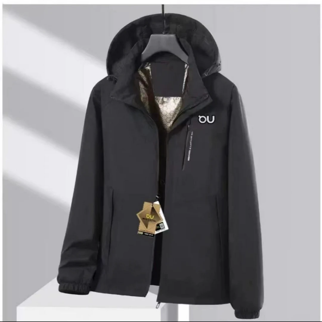 昂跑首领新款户黑金情侣款冲锋外套-2517