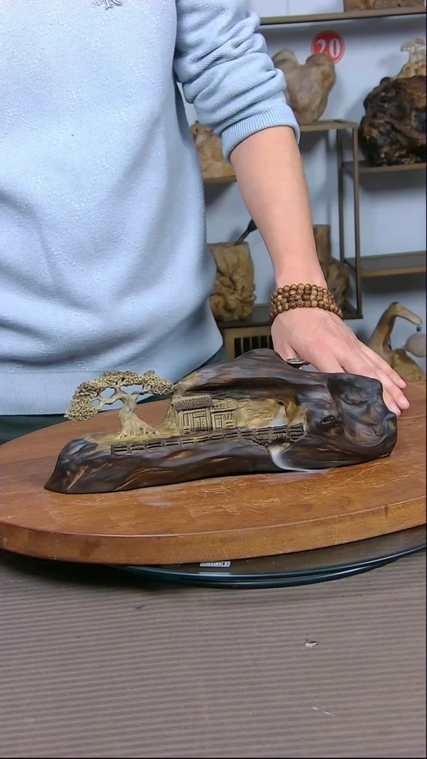 【闪购商品】木制根雕倒流香摆件