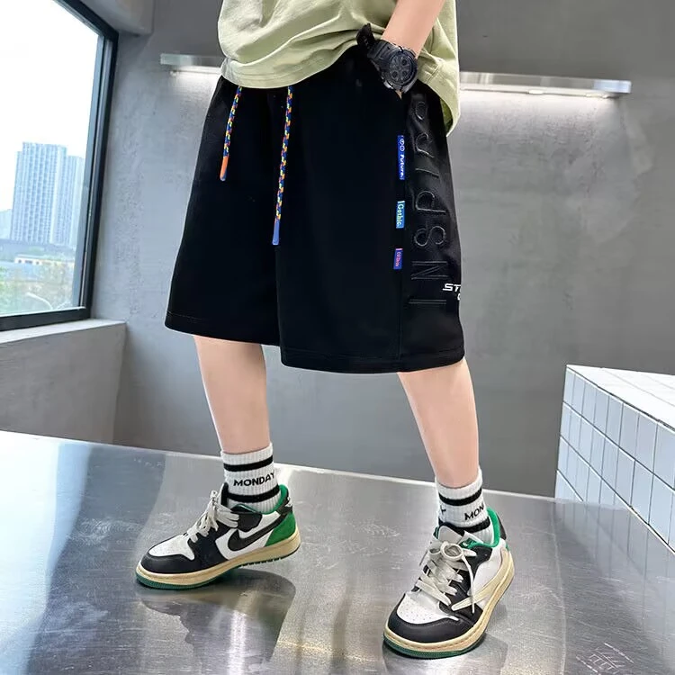 男童夏季运动短裤外穿潮帅气时髦儿童夏装裤子薄款中大童炸街短裤