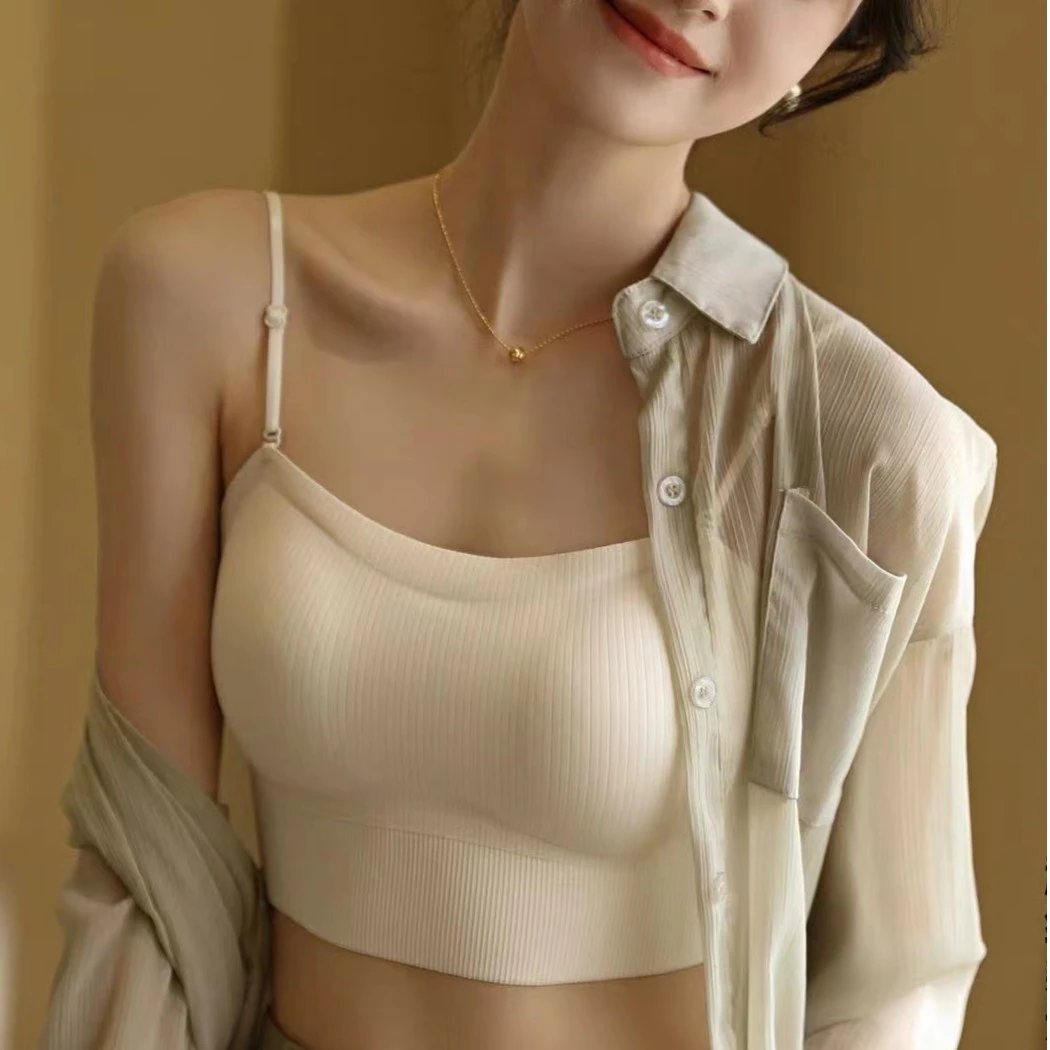 美背吊带网红背心内搭防晒衣外穿夏季防走光吊带舒适运动女士吊带