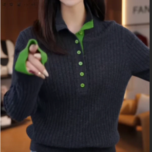 2024冬款保暖百搭假两件女生内搭羊毛衫