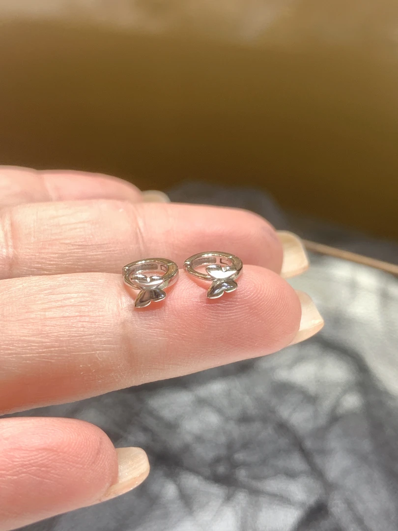 925银银制品 925银蝴蝶耳骨耳圈