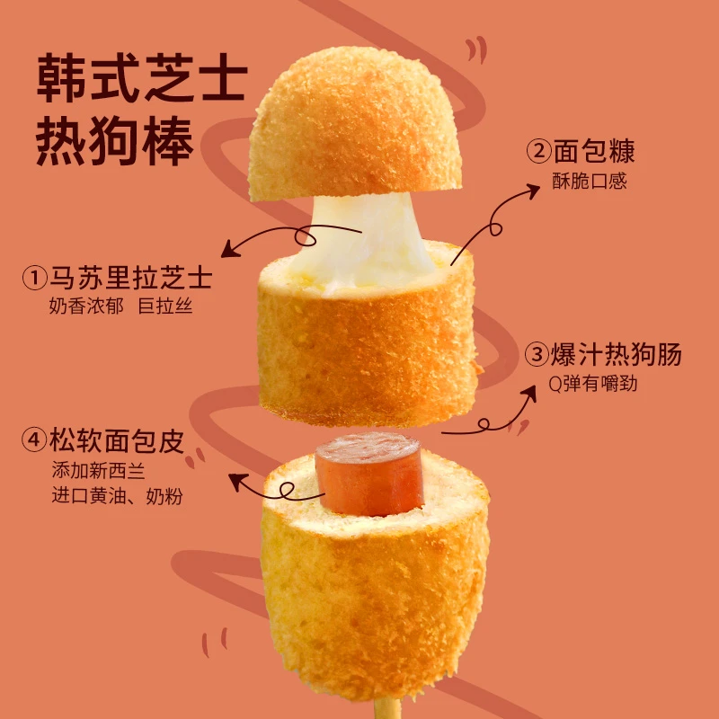 芝士热狗棒