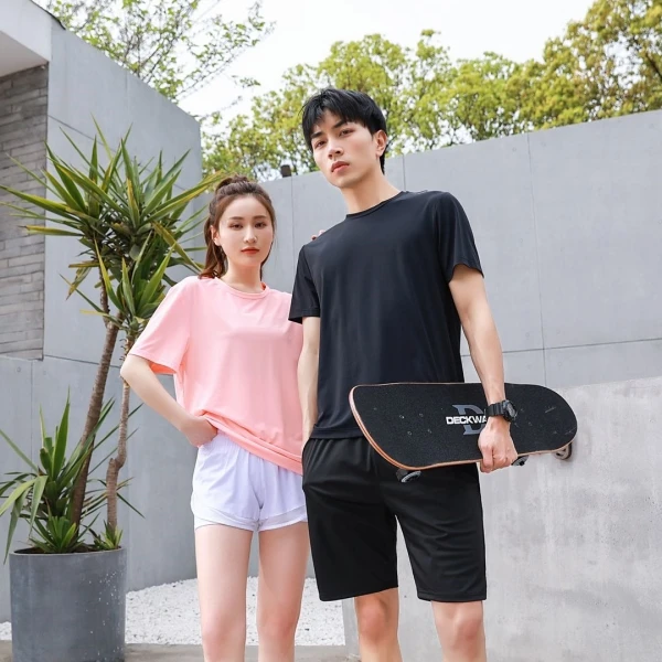 夏季上新 清爽透气瞬时凉感 冰氧吧情侣速干衣 S9001