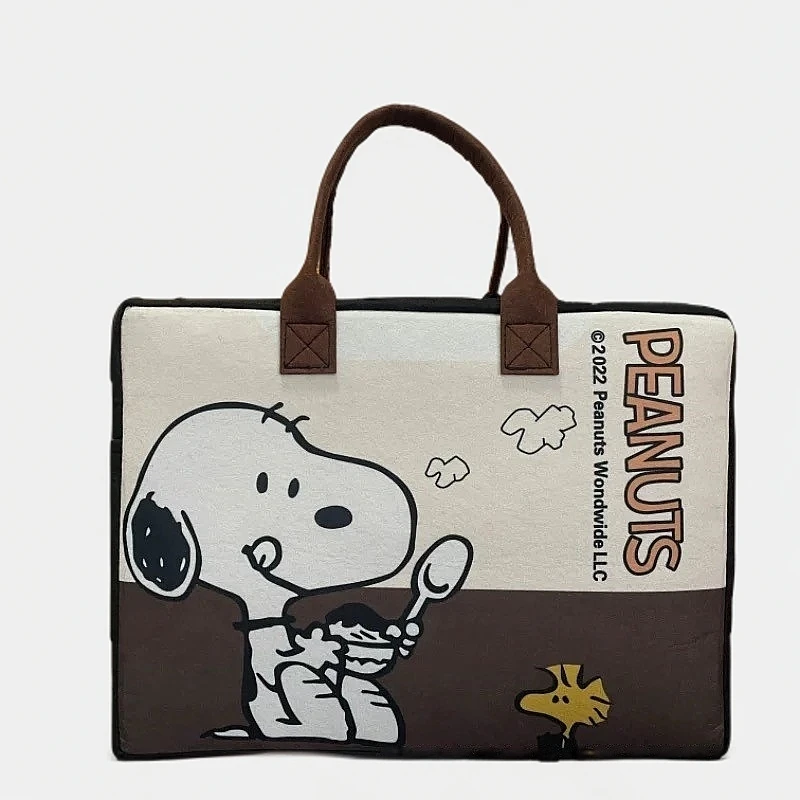 【工厂直销】可爱卡通毛毡包手提包可折叠可套杆妈咪购物女生大拎包