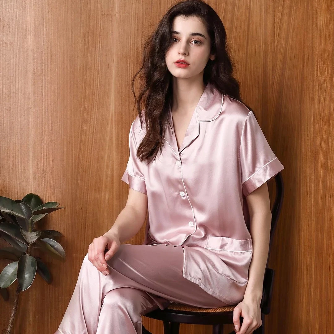 （直播间价格专用链接）桑蚕丝睡衣睡裙长袖短袖套装真丝夏季家居服